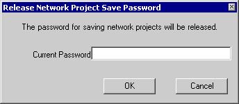 Setting item Setting content Check this if you wish to set password control when saving a network project file.