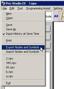 Import/Export Nodes and Symbols 25.2 Import/Export Nodes and Symbols Nodes and Symbols can be imported / exported in csv form.