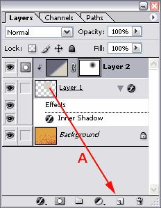 Click on its icon in the layers palette, hold down the