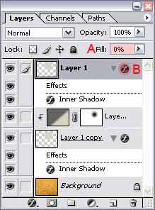 Use the following effects settings for the layer style. Make sure that all settings are exactly the same, including color or blending mode settings.