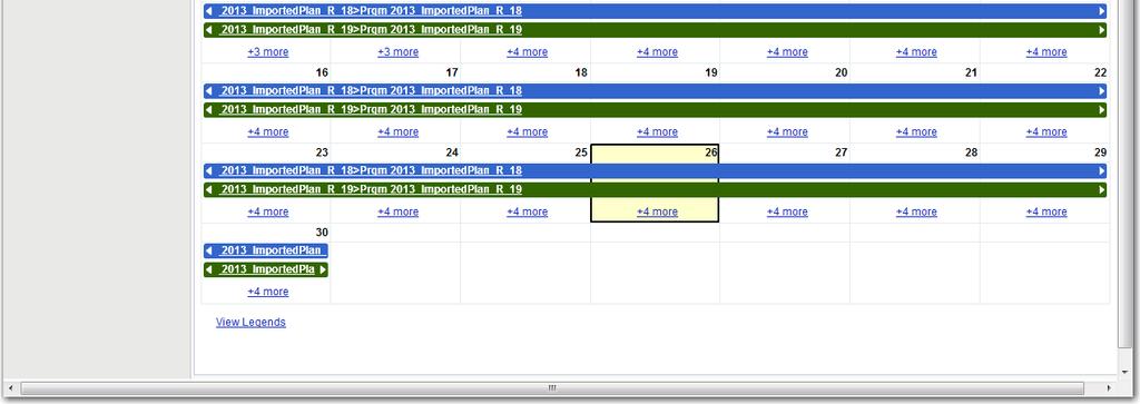 For example, a Marketing Activities Calendar can be setup by the Administrator, an end user can personalize it with specific Activity types such as Advertising and save this View with a name.