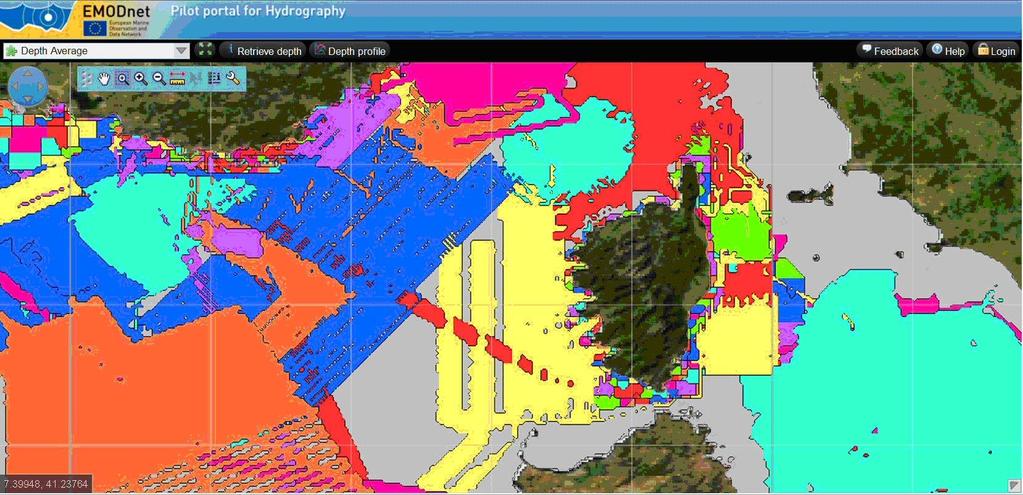 Hydrographic Data Products viewing service New DTM for