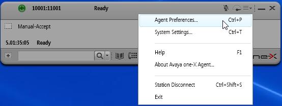 6. Configure Avaya one-x Agent Before configuring the one-x Agent, the headset has to be configured and provisioned as