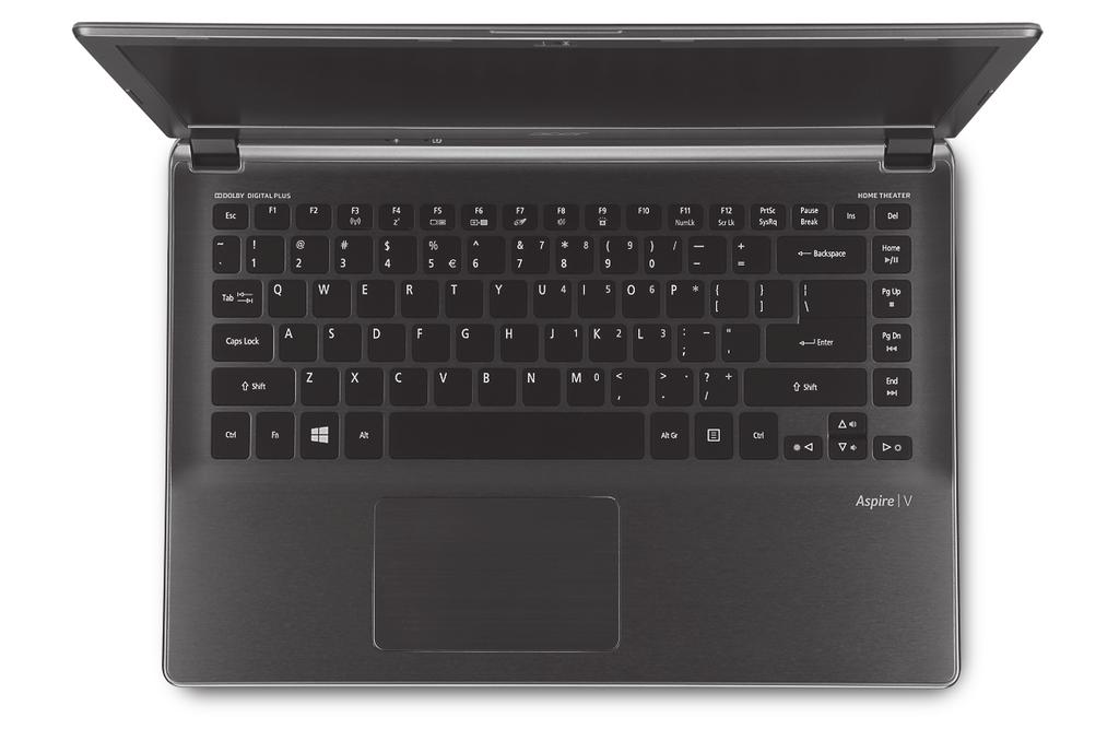 10 - Your Acer notebook tour Keyboard view 1 2 3 # Icon Item Description Power indicator Indicates the computer s power status. Indicates battery status.