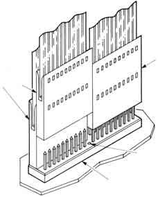 Single Row Receptacle Housings,.050 x.100 [1.27 x 2.54] Centerline, Cable-to-Board (Continued) Receptacle Housings No. of Dimensions Part Numbers Pos.