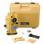 6. THEODOLITES Topcon DT-200 Series DT-209 CODE: 303216141 Waterproof, Dustproof Digital Theodolites The DT-200 Series integrates the same high-quality advanced absolute circle reading