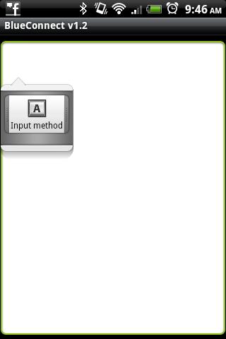 6. Press and hold the Input method icon on the panel