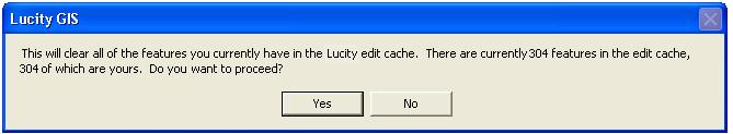 Clear Lucity Edit Cache o All edits made during an ArcMap edit session are tracked in the GBAARCED table in the Lucity database.