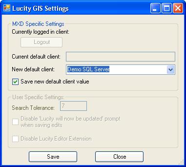 Disable Lucity Editor To disable Lucity GIS editing, place a check mark in this box.