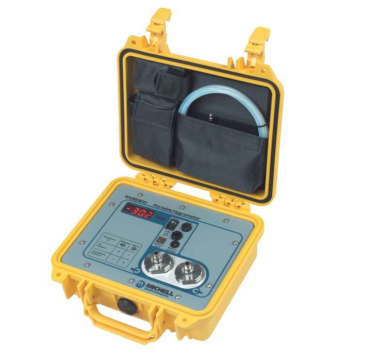 Easidew Portable Hygrometer A compact and easy to use portable hygrometer with fast response, integrated sampling system and traceability to National Standards.