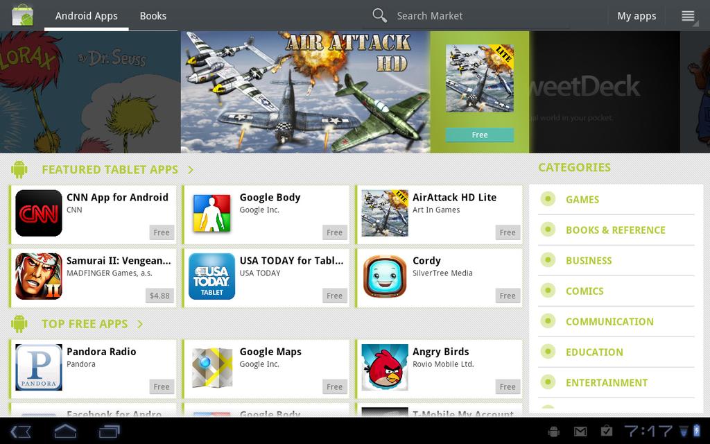 Android market Note: The Android Market may not be available in all countries and regions. Note: You need to activate a Google account before you can use the Android Market.