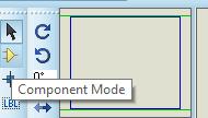 2. Click on component mode for component selection. 3. Click on P 4.