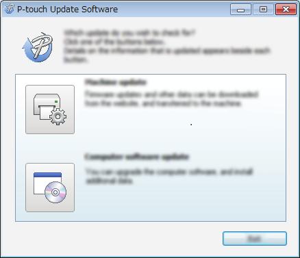 USING P-TOUCH SOFTWARE Updating P-touch Editor The software can be upgraded to the latest available version using the P-touch Update Software. In the following steps, you will see XX-XXXX.