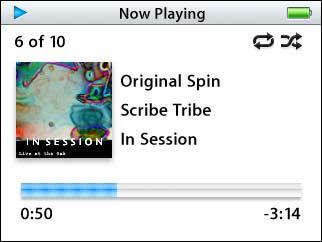 Playing Music After you download music and other audio to your ipod, you can listen to it. Use the Click Wheel and Center button to browse for a song, audiobook, video, or podcast.