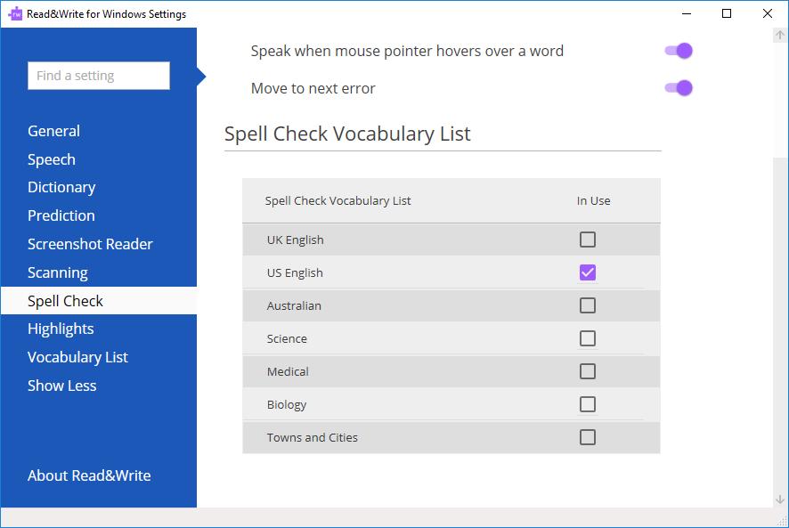 3. Notice the following settings: Order suggestions by context with this switched on the Spell Check looks at the words previous to the spelling mistake and tries to work out which word you were