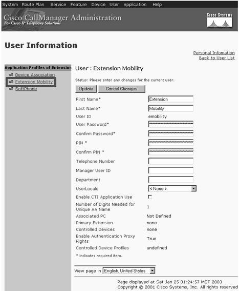 Cisco - Installing and Configuring Extension Mobility Using Either: Extended Services 2... Page 7 of 90 5.