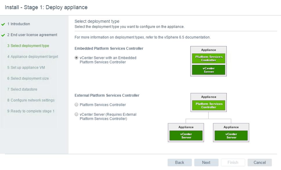 5. Deploy the new vcenter on any one of the Cisco HyperFlex servers