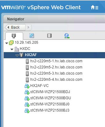 4. Right-click the newly created cluster and choose Add Host to manually add one Cisco HyperFlex server to the cluster. a. Enter the host name, root user, and password to connect the server. b.