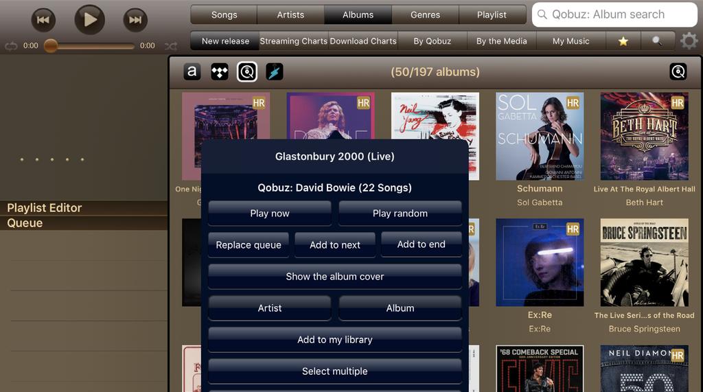 Playing Music Now that you have loaded your personal music collection to the Aurender and synced up with your streaming services, you're ready to browse and play some music!