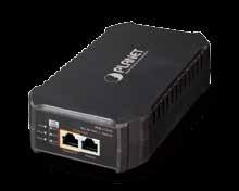 Single-Port 10/100/1000Mbps 802.3bt ++ Injector (95 Watts, internal PWR) Interface 2 RJ45 interfaces 1-port + output 1-port input 1 AC 100~240V input power socket over Ethernet Advanced 802.