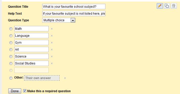 4) You can make the question required so that they must answer it before they submit the complete form.
