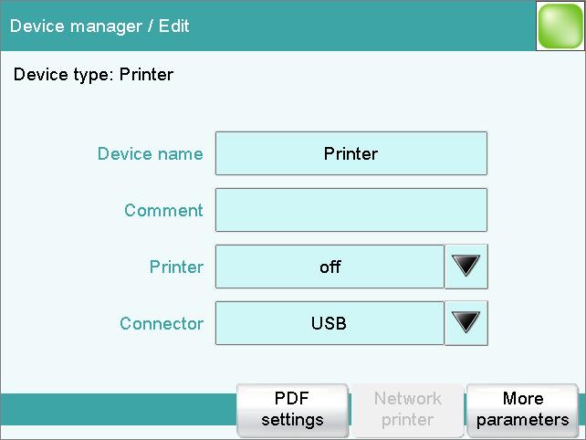 5.4 Configuring a printer 5.4 Configuring a printer If you wish to print out results and titrant curves, then you must configure the printer in the device manager.