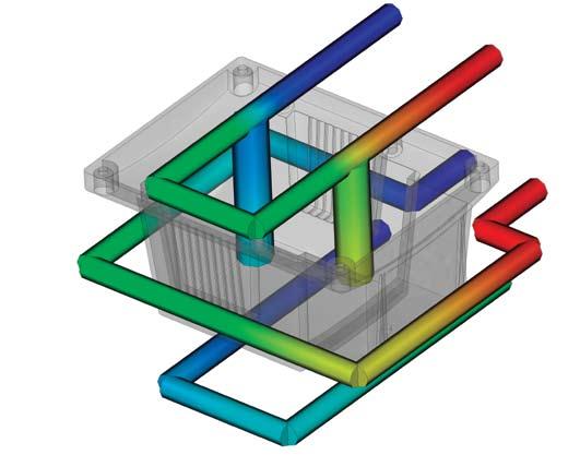 Cooling System Analysis Optimize mold and cooling circuit designs to achieve uniform part cooling, minimize cycle times, eliminate part warpage due to cooling factors, and decrease overall
