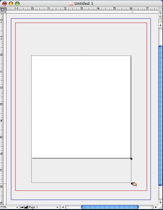 Page 33 of 71 Note: If the page resize handle does not appear in your document window, select the "Show page resize handle" option in the General Panel of the Preferences Dialog Box.