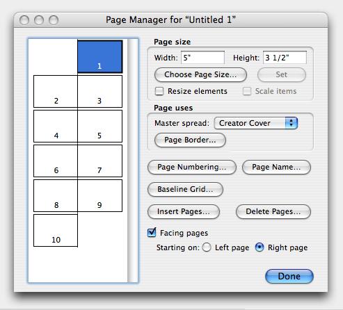 Page 36 of 71 Note: You can use the New Document dialog box to choose page numbers and styles only when you first create a document.