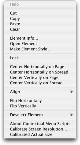 Page 9 of 71 To display a contextual menu for an element: 1. Position the pointer over an element. 2. Control-click or right-click the mouse button.