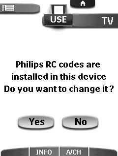 Getting Started Defining the Brands of Your Devices The Remote Control uses RC codes to activate devices.