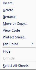Renaming a Worksheet 1. Double-click the sheet tab 2. Type a new name Adding a Worksheet 1.