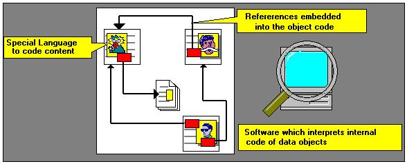 Special software interprets such object code For example, World Wide Web (WWW) utilizes HTML as the data encoding language and standard software packages (Internet Browsers) to interpret the code.