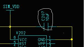 SIM Interface As following figure, if the 10uF capacitor is used in the