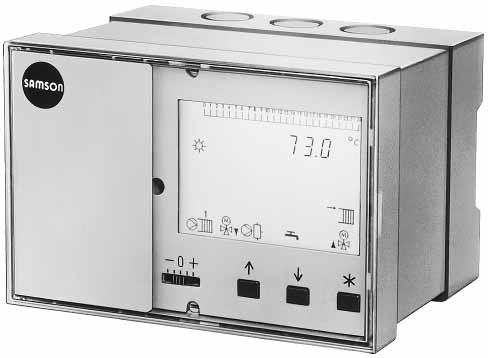 Automation System TROVIS 5400 District Heating Controller TROVIS 5475 On-off or three-step controller designed for wall or panel mounting (Front frame dimensions: 144 mm x 96 mm) Application