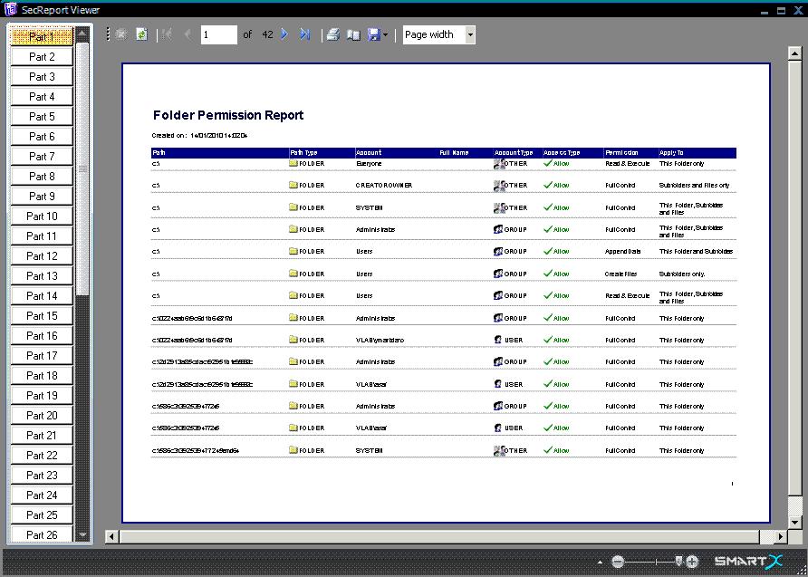 Show in viewer The SecReport enterprise allows also allows you to open the report results in a viewer.