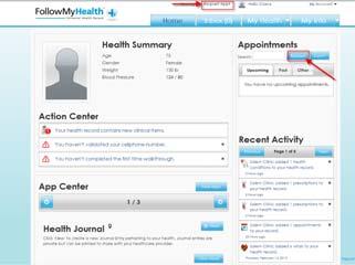 1 Follow My Health How To s IF you want to Request an appointment: THEN 1.