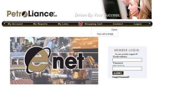 Selecting the Enet link on our home page will take you to the Enet Login Screen Your