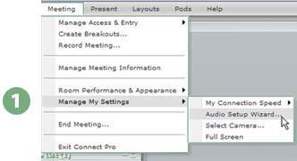 Recording a Meeting 1. As a meeting host any meeting can be recorded at your leisure, by clicking on Meeting> Record Meeting 2.