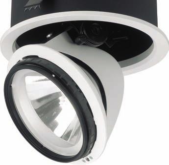 Torus 50FX Low Voltage Recessed Low voltage miniature adjustable downligt 25-50w low voltage tungsten alogen capsule lamps Traditional round ceiling ring Square fronted Quads in single, twin, triple