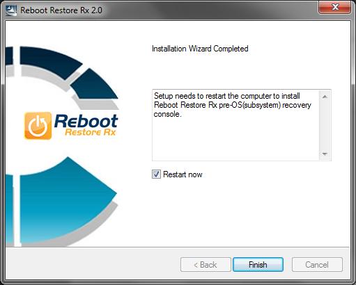 5 Agree to the EULA and at the end of the installation click finish and reboot the VM. REBOOT when asked. It is necessary to reboot the device when asked.