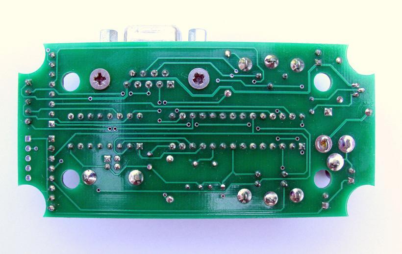 layer 1 of PCB Bottom track layer 2
