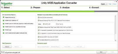 Description Unity M580 Application Converter Offer Description Introduction Unity M580 Application Converter V2 (UMAC V2) is a software tool.