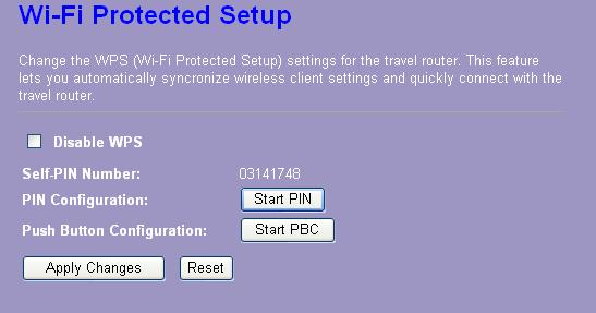 the case of the router. After click on the button, please run the client s WPS and push the PBC button within 2 minutes.