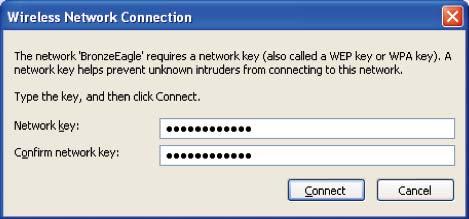 then click Connect. Your computer will connect to the network, and you should be able to access the router.