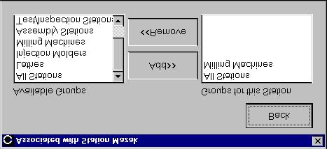 2 Shifts Used This selection displays the Active Shifts for XXXXX (where XXXXX equals the name of the selected Station) dialog box.