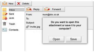 When you receive an email with an attachment you will see a paperclip symbol next to the email in your inbox.