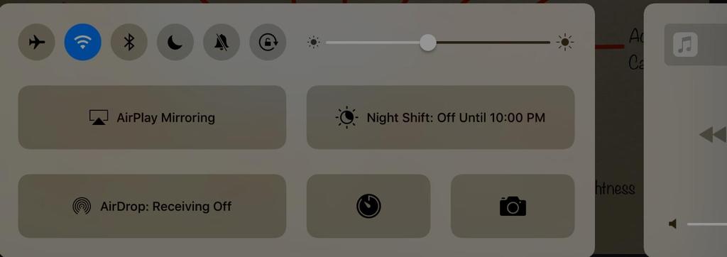 Control Center ios 10 To access the control center of your ipad, use one finger to swipe upward from the bottom of the screen.