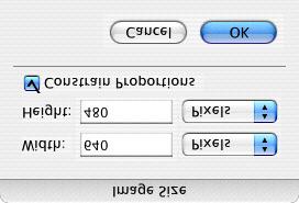 Select the Image size function to display this dialog. From here adjust the size of the image within the image window.