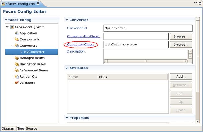 Click on Converter-class to generate the source code. Figure 6.3.